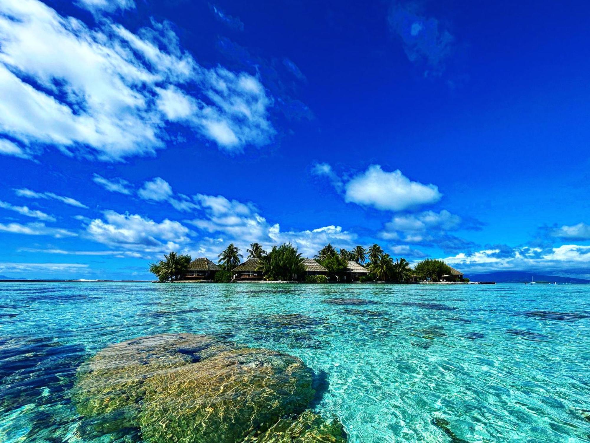 Eden Private Island Tahaa Hotel Patio  Exterior foto