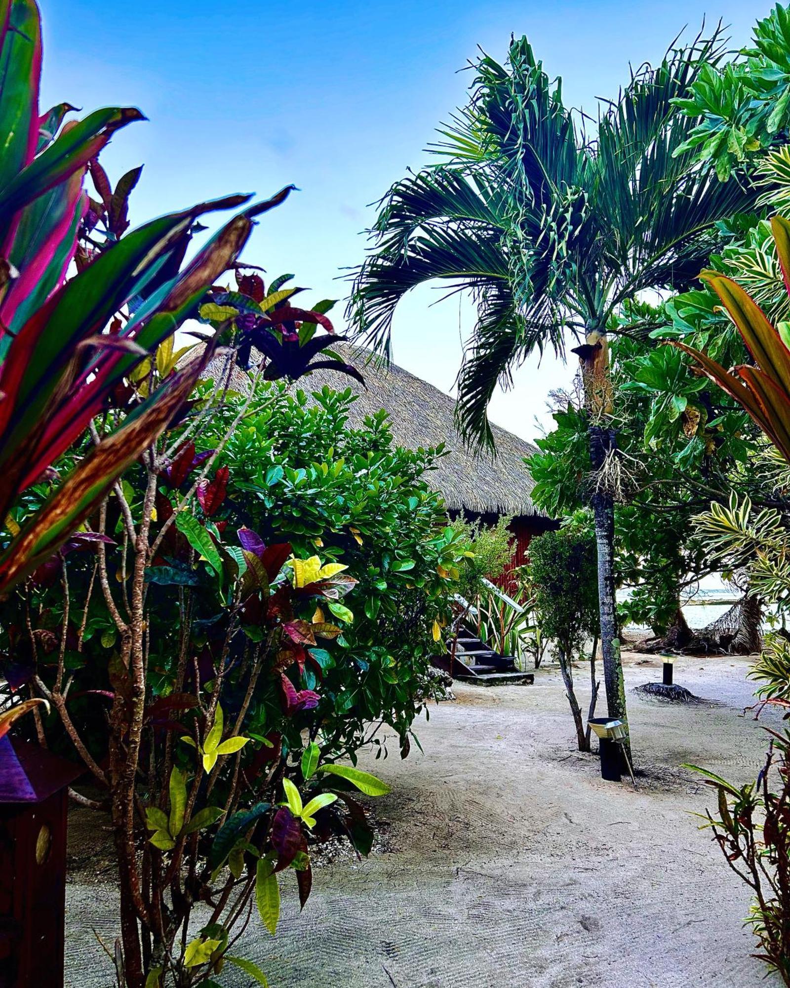 Eden Private Island Tahaa Hotel Patio  Exterior foto