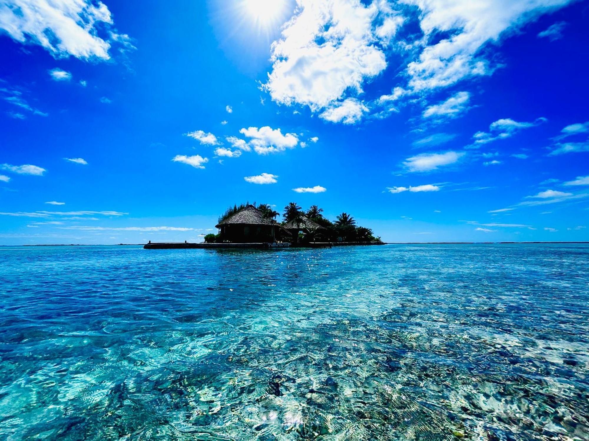 Eden Private Island Tahaa Hotel Patio  Exterior foto