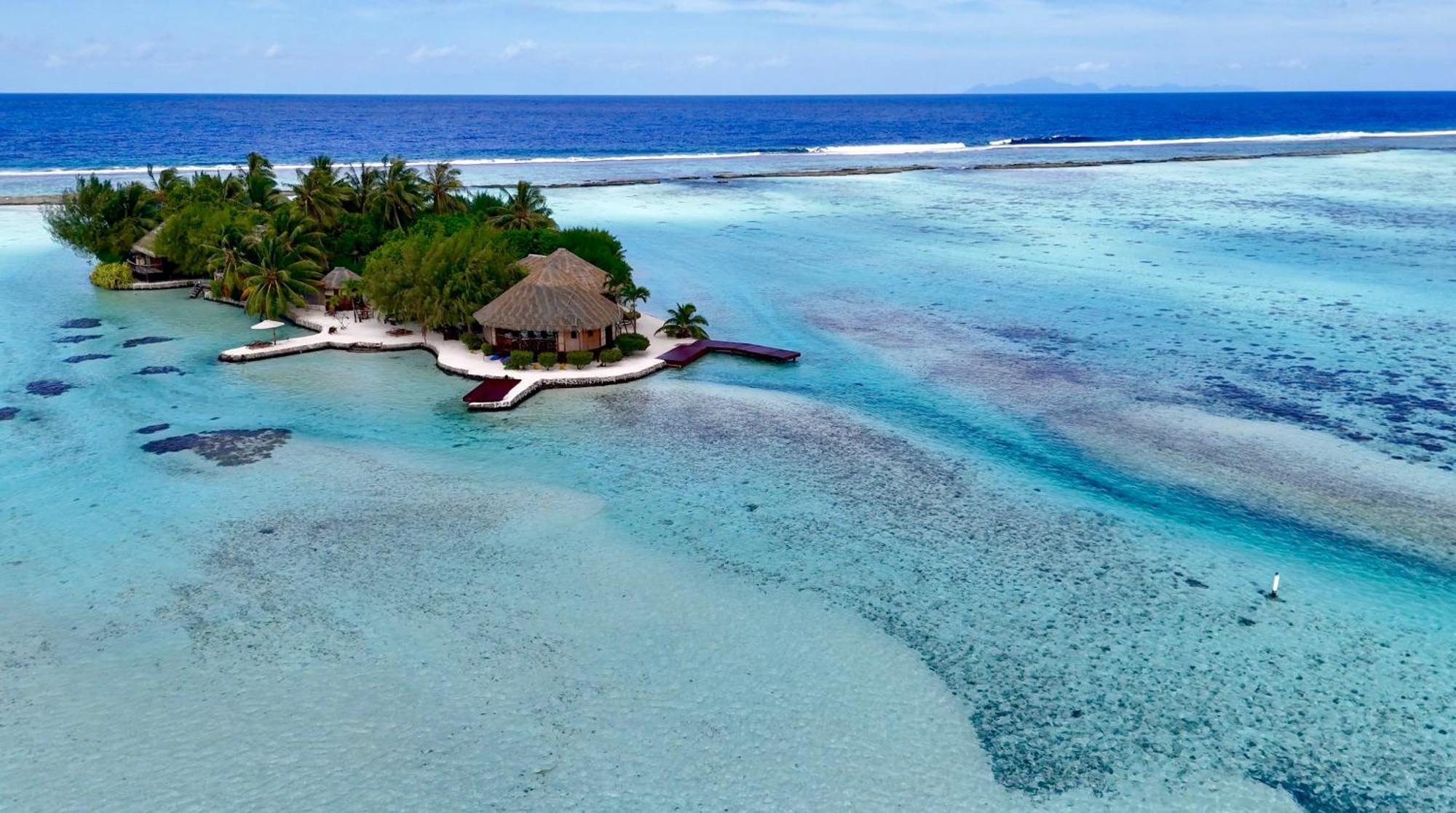 Eden Private Island Tahaa Hotel Patio  Exterior foto