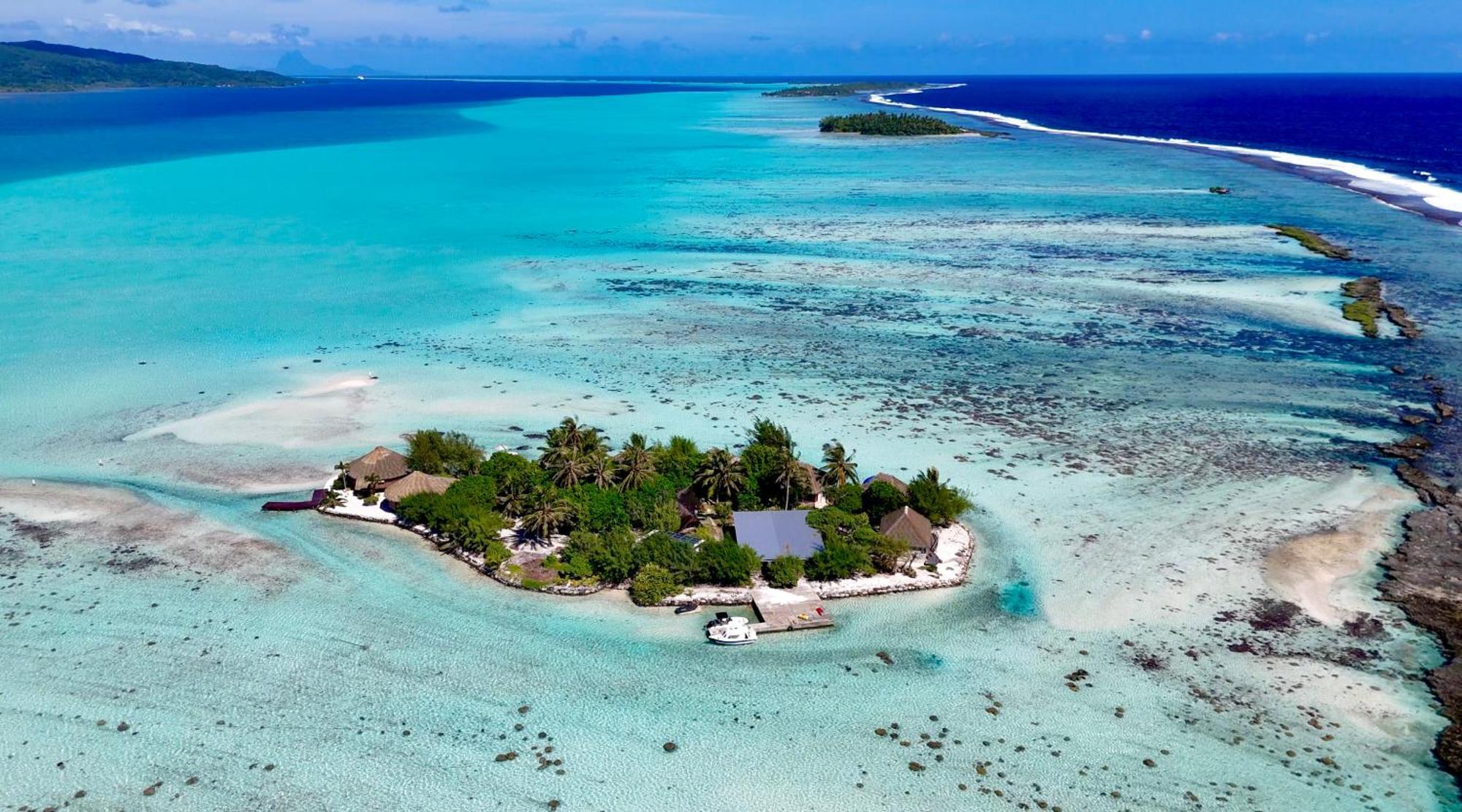 Eden Private Island Tahaa Hotel Patio  Exterior foto