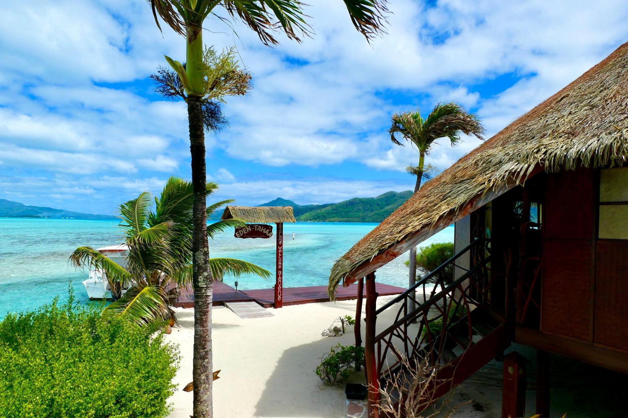 Eden Private Island Tahaa Hotel Patio  Exterior foto