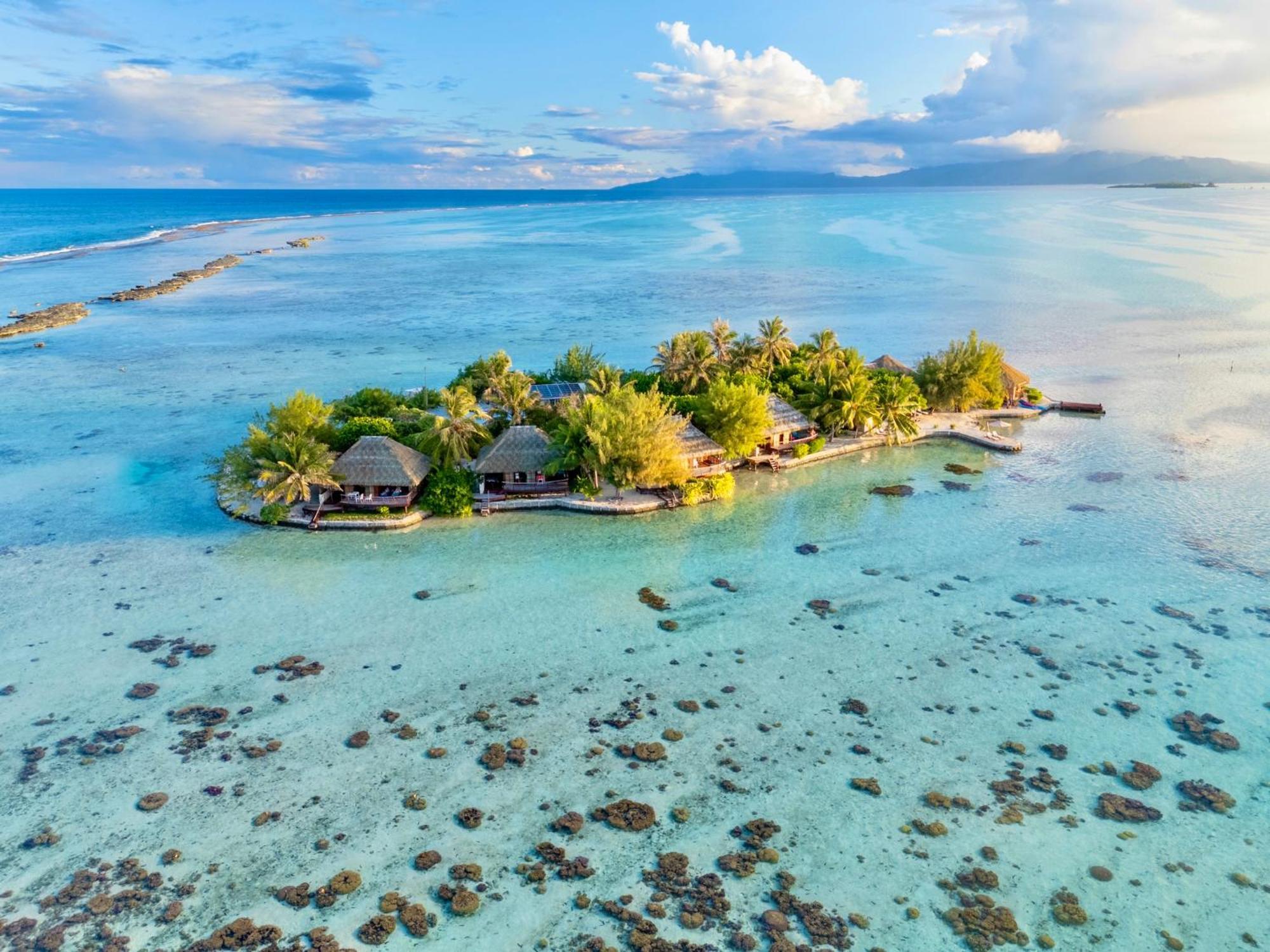Eden Private Island Tahaa Hotel Patio  Exterior foto
