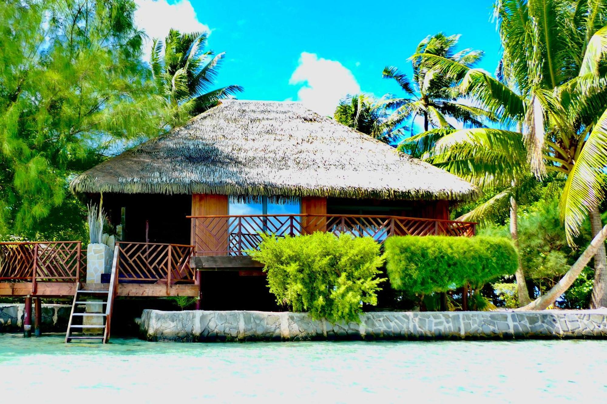 Eden Private Island Tahaa Hotel Patio  Exterior foto